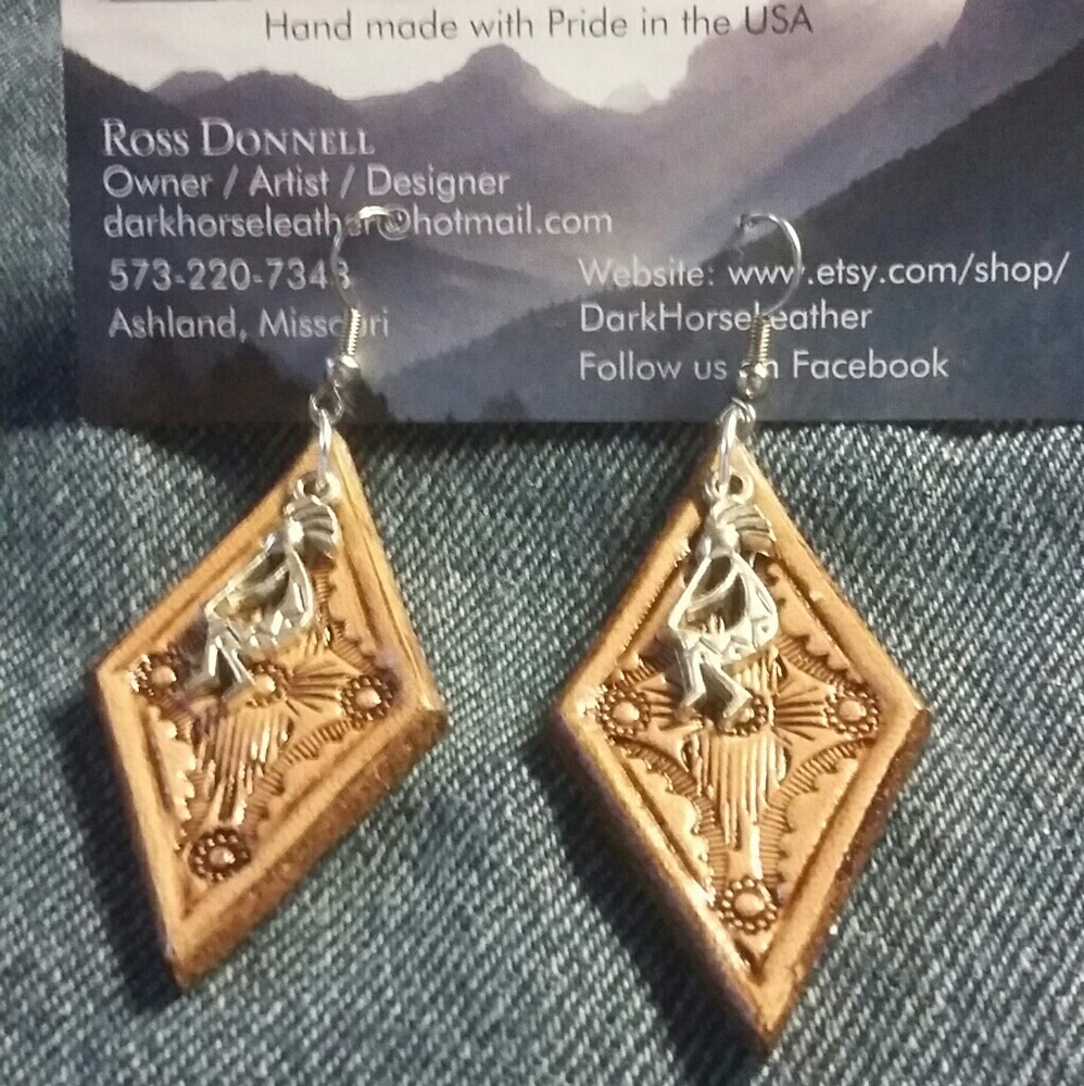 Southwestern Leather Earrings